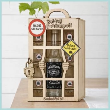 Börtönös pálinkás szett