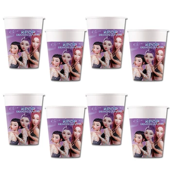 K-POP Demon Hunters - Démonvadászok Parti Pohár - 200 ml, 8 db-os