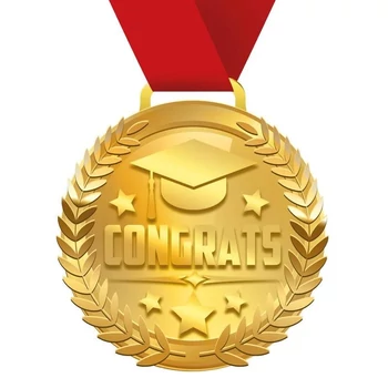 Congrats Gratulálunk Feliratú Aranymedál