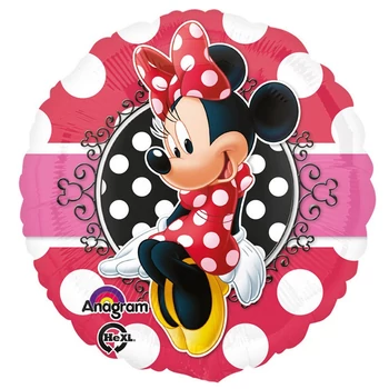 18 inch-es Minnie Egér - Minnie Mouse Portrait Fólia Lufi 46cm Héliummal