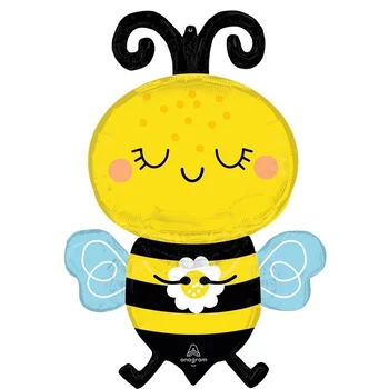 Méhecske - Happy Bee Super Shape Fólia Lufi 55cm x 81cm Héliummal