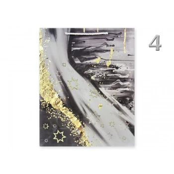 Ajándéktasak csillagos glitteres óriás 31x12x40cm 4 féle