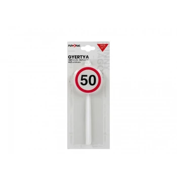 Gyertya - Sebességkorlátozós, 50-s 14cm