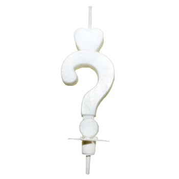 Gyertya - Fehér "?" talppal