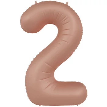 Fólia lufi 2. szám - Vintage Rózsa - Ultra Matt - 86 cm Héliummal