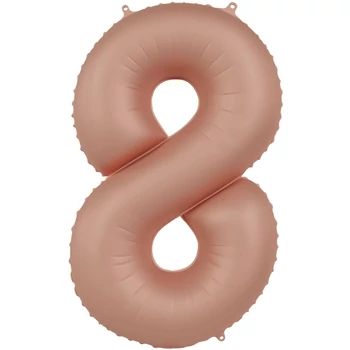 Fólia lufi 8. szám - Vintage Rózsa - Ultra Matt - 86 cm Héliummal