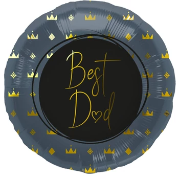 Fólia lufi, Legjobb Apuci, Kék - 45 cm Héliummal