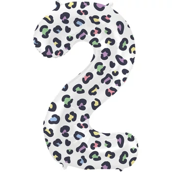 Fólia lufi 2-s szám - Élénk Párduc - 86 cm Héliummal