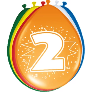 Léggömb - Fordított 02-es, 8db, 30cm (csak levegővel)