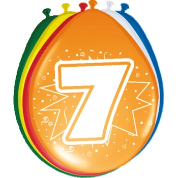 Léggömb - Fordított 07-es, 8db, 30cm (csak levegővel)