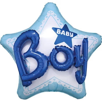 Fólia lufi – Forma – Csillag – 3D – “KISBABA” – 81 x 81 cm Héliummal