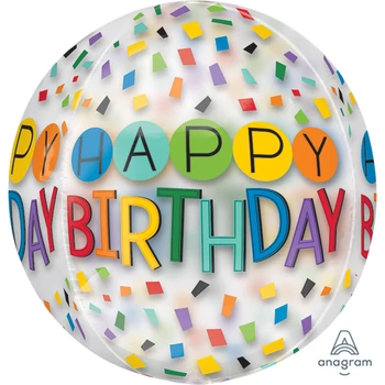 Orbz® - "BOLDOG SZÜLETÉSNAPOT" színes - 38 x 40 cm