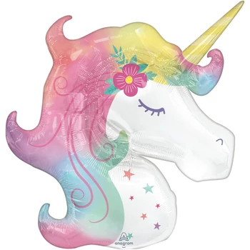 Fólia lufi Elvarázsolt Egyszarvú Forma 83x73cm