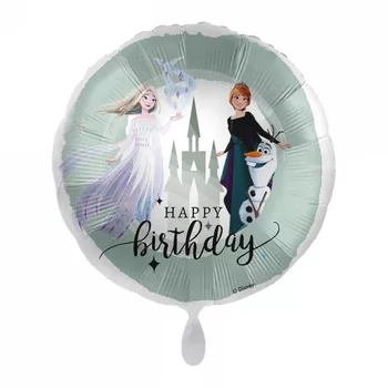 Disney Jégvarázs Pastel Happy Birthday fólia lufi 43 cm Héliummal