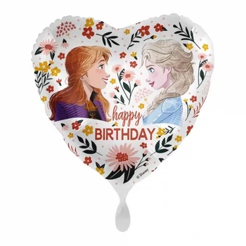 Disney Jégvarázs Floral Happy Birthday fólia lufi 43 cm Héliummal