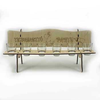 Pohártartó Pad - Tejfakasztó Party - Ajándék Tejfakasztóra