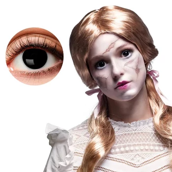 Kontaktlencse - Törött baba, fekete, 1 hetes