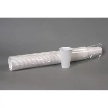 Műanyag pohár - 2dl, 100db/cs fehér