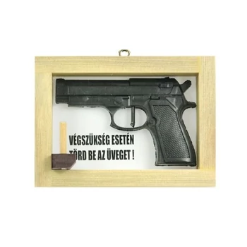 Vicces tábla - Pisztoly