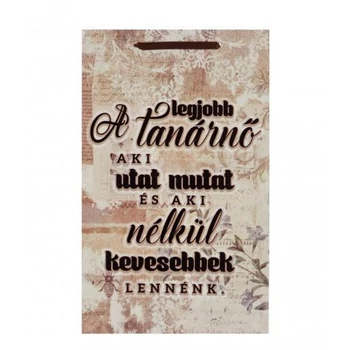 Falikép tábla - A legjobb tanárnő aki utat mutat 16x26cm