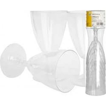 Műanyag boros pohár