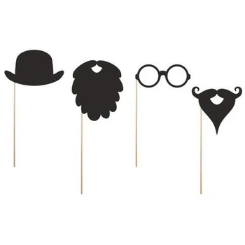 Fotó kellék pálcikán - Gentleman