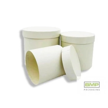 Díszdoboz kerek fehér 15,5 x 15cm