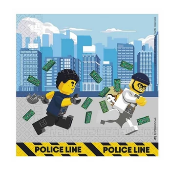 Lego City szalvéta 20 db-os