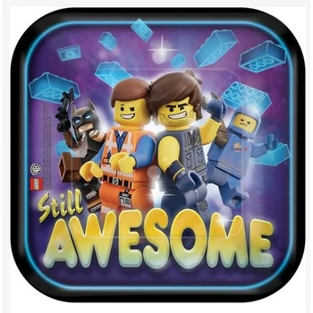 Lego Movie, Lego kaland Papírtányér 8 db-os 18 cm