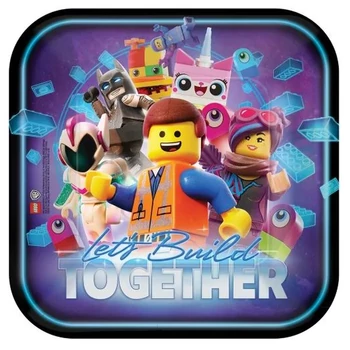 Lego Movie, Lego kaland Papírtányér 8 db-os 23 cm
