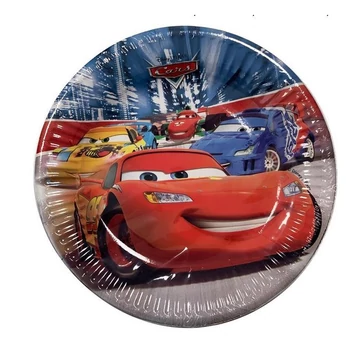 Disney Cars Classic, Verdák Papírtányér 8 db-os 19,5 cm