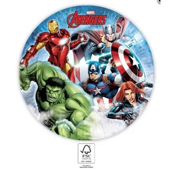 Papírtányér - Bosszúállók 8 db-os 23 cm