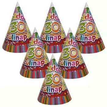 Boldog 30. Szülinapot Színes Parti Csákó - 6 db-os