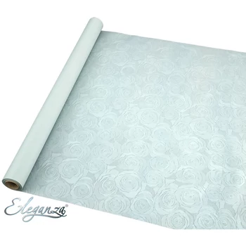 Rózsa mintás csillogó csomagolóanyag