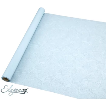 Rózsa mintás csillogó csomagolóanyag