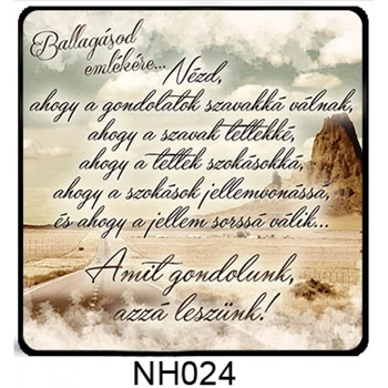 Hűtőmágnes - Amit gondolunk 7,5cm x 7,5 cm