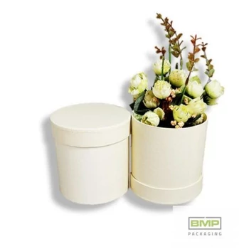 Díszdoboz kerek fehér 12 X 12,2 CM