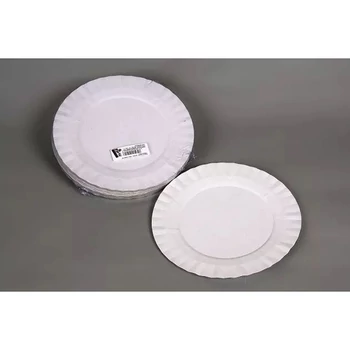 Tányér - Papír 19 cm, 50db-os, desszertes, fehér