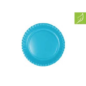 Tányér - Papír Türkiz, 10db/cs