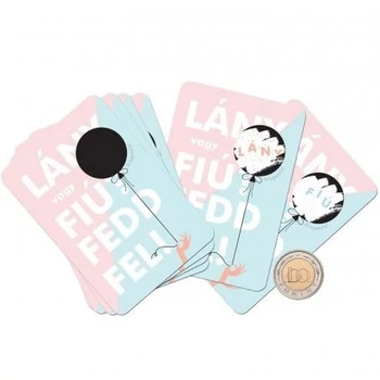 Fiú Vagy Lány? - Babaváró Kaparós Kártya Gender Partyra - FIÚ - 12 DB