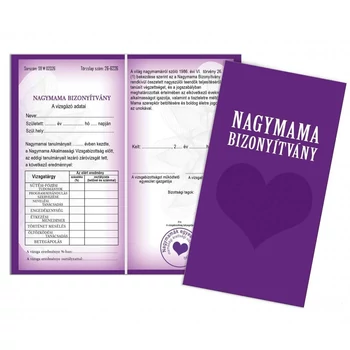 Bizonyítvány - Nagymama