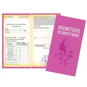 Bizonyítvány - Kozmetikus bizonyítvány - Kozmetikus Ajándék