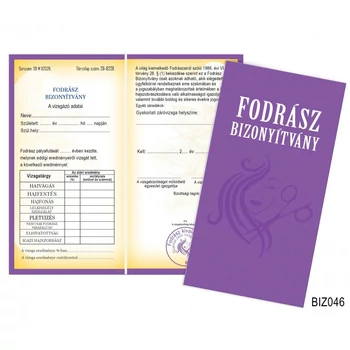 Bizonyítvány - Fodrász