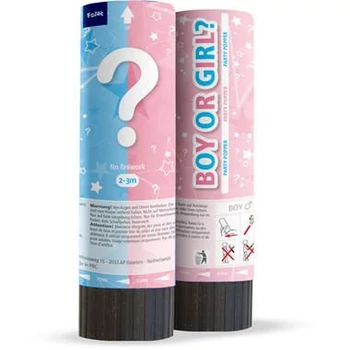 Konfetti ágyú Baba neme választó - 15 cm