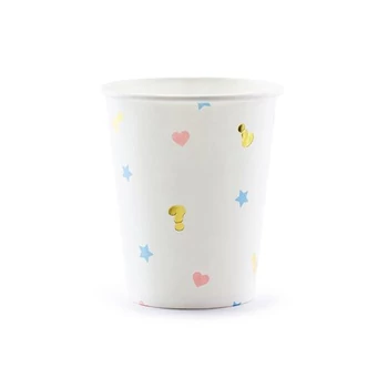 Pohár - Fiú vagy lány papír pohár, 200 ml /6db