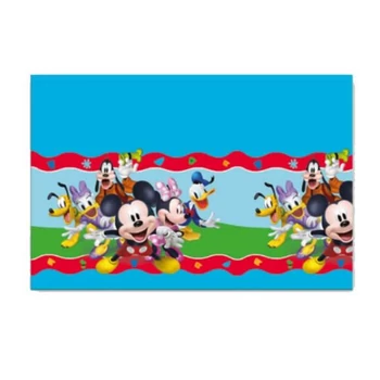 Mikiegér - Mickey Rock The House Papír Parti Asztalterítő - 120 cm x 180 cm