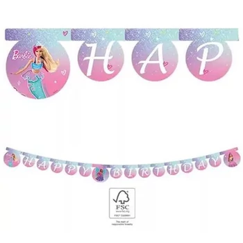 Barbie Fantasy Happy Birthday felirat
