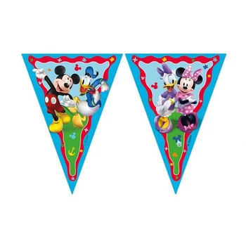 Mikiegér - Mickey Rock The House Parti Papír Zászlófüzér - 230 cm