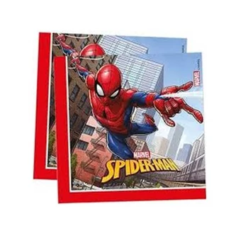 Szalvéta -Pókember - Spiderman Crime Fighter Parti - 33 cm x 33 cm, 20 db-os