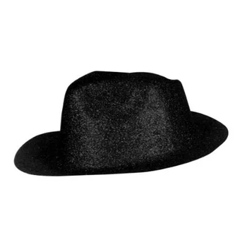 Fekete glitteres kalap